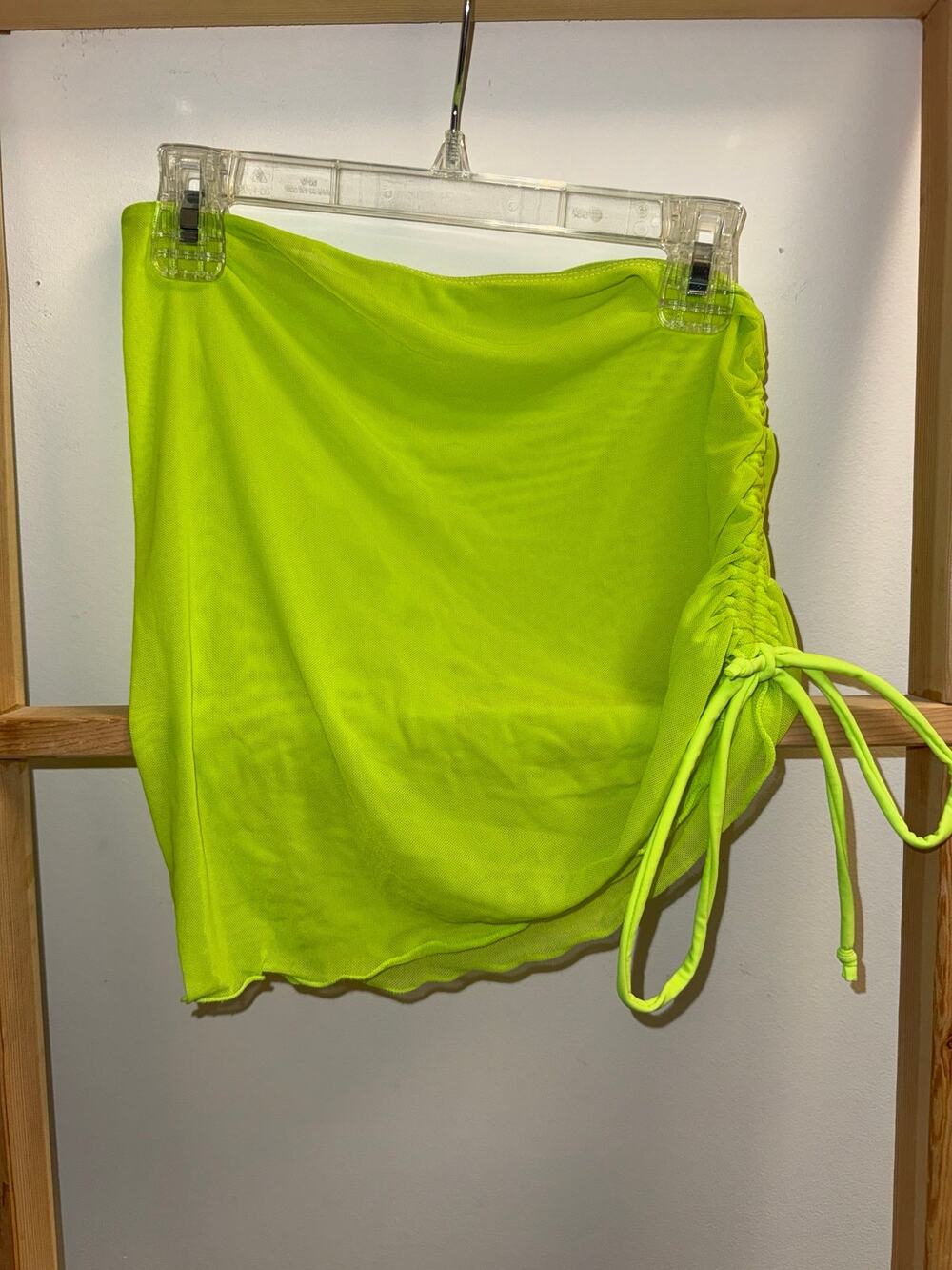 SHEIN neon skirt cover up